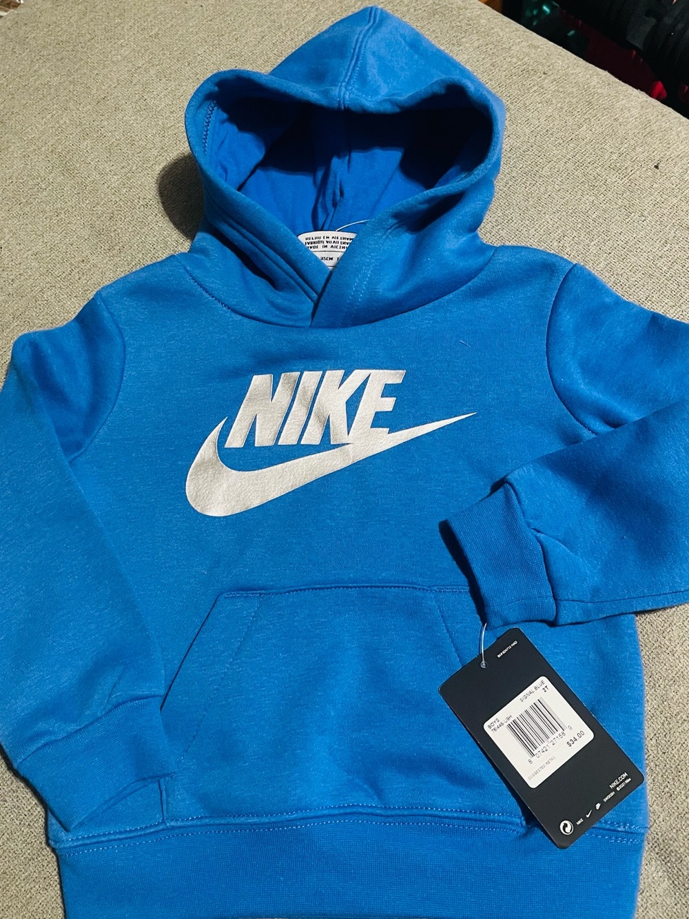 Nike Toddler Hoodie – Size 2T – New With Tags 💙